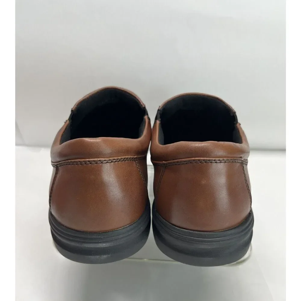 ABEO Mens Brown Shoes Size 12 M‎ SMARTsystem Smart 3860 Slip-on Cognac